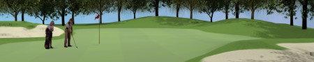 3-D Generated image of Golf course