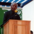 President Nelson Mandela at the official opening of the park